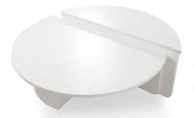 Image de MENZZO Set de 2 tables basses design Glowik Blanc mat