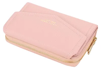 Obrázok produktu pre Dámska peňaženka z umelého materiálu (Imitácia kože) so zipsom a priehradkami na karty