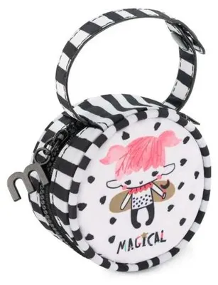 Produktbild von Verpackung/Etui für den Magical-Schnuller – schwarz-weiß