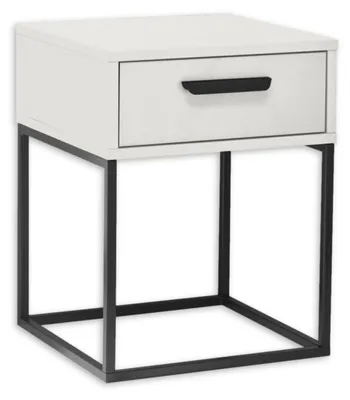 Productafbeelding van SUNA Nachtkastje, wit, met lade, 40 x 52 x 38,5 cm