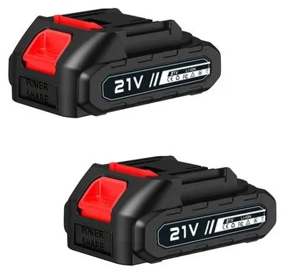 Image de Batterie rechargeable - 21 V - 2 x 6500 mAh - 18650 - Batterie lithium-ion rechargeable - Pour outils électriques