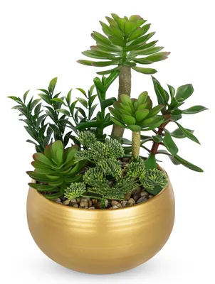 Productafbeelding van Kunstplanten, kunstplanten in pot, kleine kunstplanten, realistische kunstsucculenten, kleine kunstplanten voor woonkamer, slaapkamer, badkamer, decoratieve planten