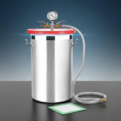 Obrázok produktu pre Vákuová komora Odplyňovacia komora z nehrdzavejúcej ocele 280x450mm 27,7L Vákuová komora s lapačom živice