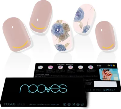 Produktbild von Falsche Nägel Nooves Elegant Floral Gel Selbstklebend metall
