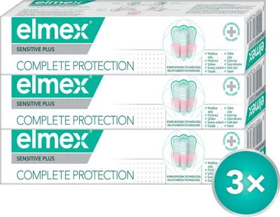 Obrázok produktu pre ELMEX Sensitive Plus Kompletná ochrana 3×75 ml
