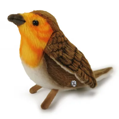 Produktbild von Rotkehlchen PREMIUM Plüschtier Meise Vogel Singvogel Dekotier QUERINDA