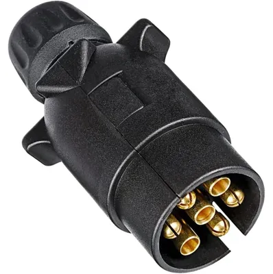 Obrázek produktu pro 7pólová plastová zástrčka pro přívěs, 12 V, samec