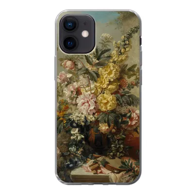 Produktbild von MuchoWow® Handyhülle Schutzhülle Hülle für iPhone 12 Große Vase mit Blumen - Alte Meister - Malerei Silikon Softcase Handy Hülle - Schutzhülle