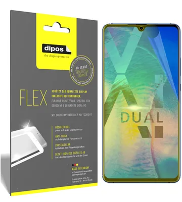 Obrázek produktu pro 2x ochranná fólie pro Huawei Mate 20 X 5G, 100% pokrytí displeje, dipos Flex