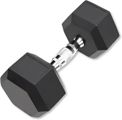 Produktbild von Famanu Hanteln 5 kg - Gusseisen mit gummierter Beschichtung für das Home Fitness