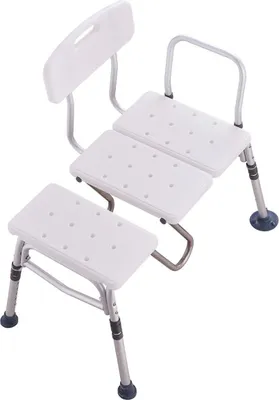 Image de Banc de transfert pour baignoire Siège de douche pour baignoire pour personnes âgées Réglable en hauteur 400 lb