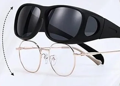 Produktbild von GKA Überbrille Sonnenbrille Brillenträger 100% UV Schutz Damen Herren Brille