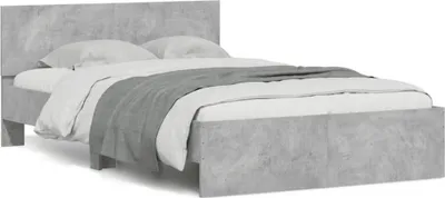 Obrázek produktu pro vidaXL Rám postele s čelem betonově šedý 120x200 cm