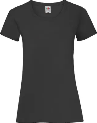 Produktbild von Damen T-Shirt Lady-Fit Valueweight T - Schwarz, XL