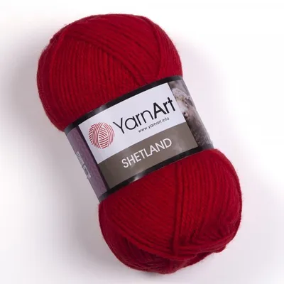 Obrázek produktu pro YarnArt Shetland příze 100 g / 300 m - barva 507 červená - vlněná příze
