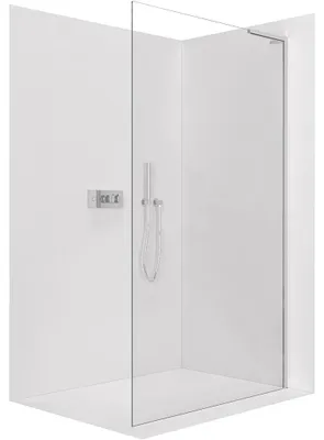 Immagine prodotto di CERANO - Box doccia Walk-in Onyx con montante a L destro - 8 mm - cromato, vetro trasparente - 60x200 cm