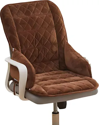 Immagine prodotto di Cuscino per sedia da ufficio - Cuscino di sostegno ergonomico per la schiena - Universale - Marrone