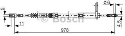 Produktbild von Bosch Seilzug, Feststellbremse  1 987 477 900