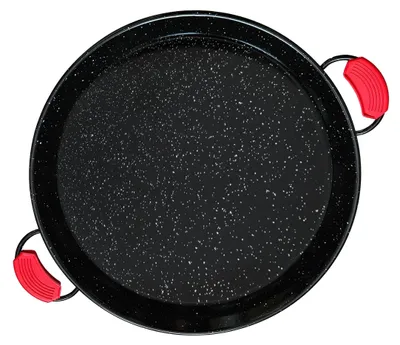 Obrázek produktu pro Briebe PAN46 Pánev na paellu Valenciana 46 cm, smaltovaná nepřilnavá ocel, 12 porcí paelly černá