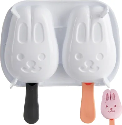 Produktbild von Orion | Eisform Mit Deckel - 2 Stück - 12 X 12,5 Cm - Einfache Handhabung - Bunny Eisformen
