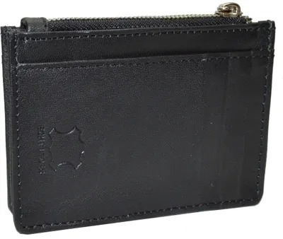 Produktbild von ELtorro Uni Geldbörse Kreditkarten Etui Münzfach Echt Leder (schwarz)