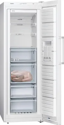Image de Congélateur Siemens, modèle sur pied, noFrost, 225 l, 176 x 60 cm, EK E, blanc, 1 unité.