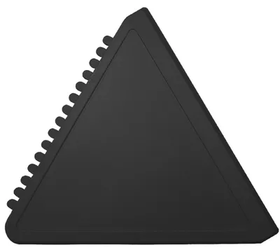 Produktbild von Dreieck Eiskratzer Schwarz, robust & handlich, mit Kratzzähnen und glatter Kante für Autoglas