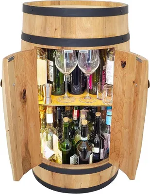 Immagine prodotto di Mobile bar in legno con ante e illuminazione a LED, mobiletto, scaffale per liquori, portabottiglie, scaffale per vino, portavino, bar per vino, mobiletto per vino