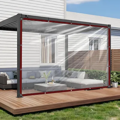 Produktbild von Transparente Plane 2 x 3 m, wasserdicht, mit Ösen, für Garten