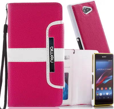 Produktbild von Sony Xperia Z (L36H) Numia Bookstyle 2 in 1 Pink-Weiss