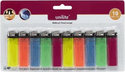 Produktbild von Unilite Reibradfeuerzeuge 10er Blister