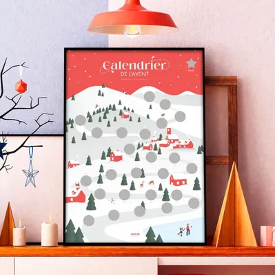 Image de Calendrier de l'Avent à Gratter - Famille