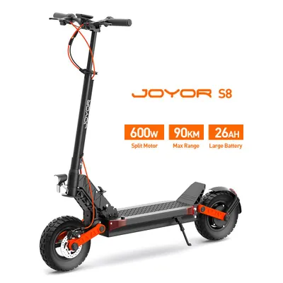 Produktbild von S8 E-Scooter, 600 W, 48 V 26 Ah, vordere und hintere Scheibenbremse, max. Belastung 120 kg