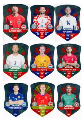 Immagine prodotto di Match Attax UEFA EURO 2024 Germania - Alle 9 Chrome Pro Elite Shield SC 1-9