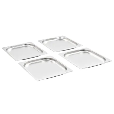 Zdjęcie produktu dla vidaXL Pojemniki gastronomiczne 8 szt. GN 1/2 20 mm stal nierdzewna