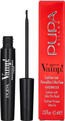 Produktbild von PUPA Milano Vamp! Professional Liner, Flüssigkeit, Schwarz, Extrablack, 4,5 ml, Frauen, 6 Monat( e)