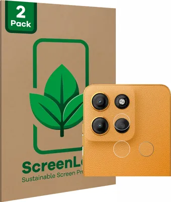 Produktbild von 2x ScreenLeaf Schutzfolie für Motorola Moto G15 (NUR Kameraschutz) nachhaltiger Displayschutz Display Schutz Folie Klar Transparent