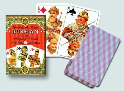 Produktbild von Spielkarten Piatnik 1 Deck, Russische - Goldene (Karten)