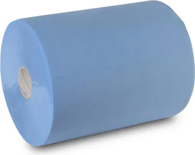 Produktbild von 1 Industriepapierrolle QUICKY - Putzpapier - blau - 36 cm breit - 3 - lagig