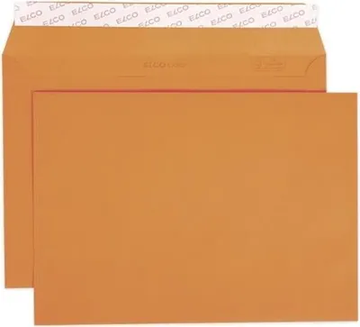 Obrázok produktu pre ELCO 74618.82 ELCO Briefumschläge Color DIN C5 ohne Fenster orange haftklebend 25 St.
