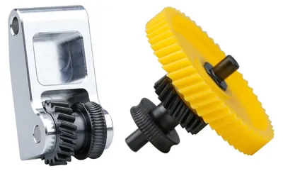 Extruder-Getriebeset mit Schrägverzahnung, gehärteter Stahl, Aluminiumgriff