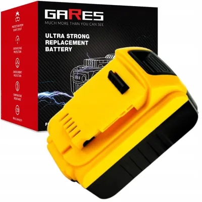 Obrázek produktu pro GARES Akumulátor Baterie pro Dewalt DCH253 DCB205 | 18 V  | Zesílená série High-Performance | Vysoký výkon |