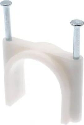 Produktbild von Allteq Kabelclip 40 mm Weiß -12 Stück.