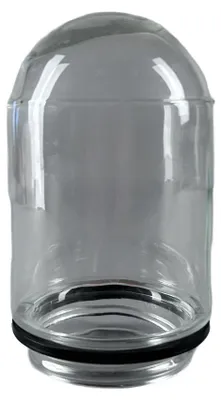 Produktbild von Glasschirm Zapfenglas Lampenglas Klar Ø100 mm Gewinde 84,5 mm Ersatzglas
