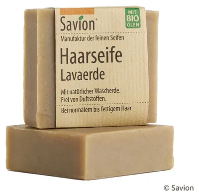 Produktbild von Haarseife - Lavaerde 85g