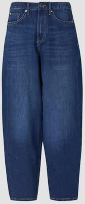 Produktbild von S. Oliver Damen Jeans High-Waist Barrel-Leg Regular Fit Blau Größe 36