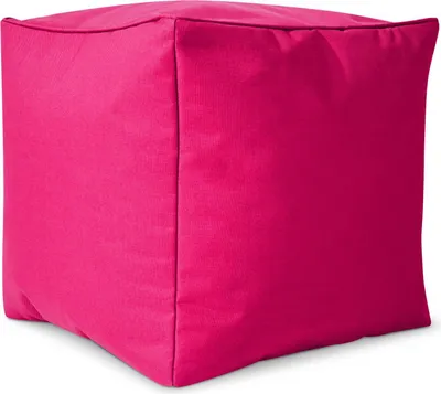 Produktbild von Green Bean® Sitzhocker "Cube" 40x40x40cm mit EPS Perlen Füllung - Fußhocker für Sitzsäcke - Pink