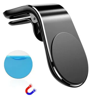 Obrázek produktu pro Magnetický držák do auta, černý, vhodný pro montáž na mřížku