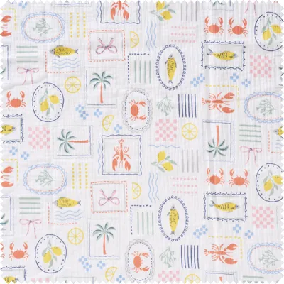Produktbild von Musselin-Baumwollstoff "Cagliari", 130 cm breit, Meterware