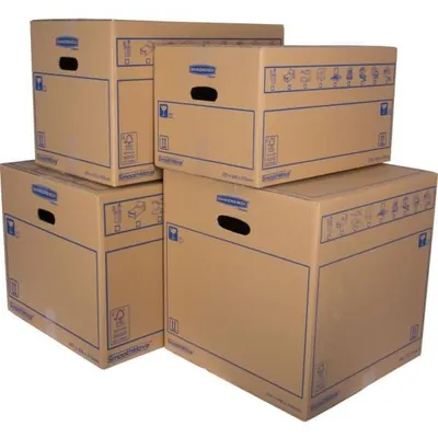 Produktbild von Fellowes 6207301, Verpackungsbox, Umzug, Lagerung, Papier, Blau, Braun, Rechteck, 350 x 550 x 350 mm
